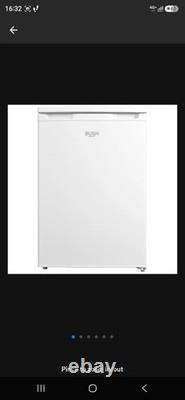 Bush UR4584W White Under Counter Fridge 128L Reversible Door E 39dB