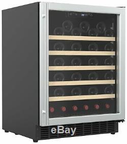 Bush WD52 52 Bottle Under Counter Wine Cooler S/Steel