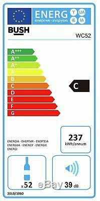Bush WD52 52 Bottle Under Counter Wine Cooler S/Steel