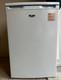 Bush White Freestanding Undercounter Fridge, Single Door, Reversible Door