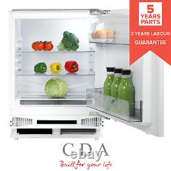 CDA FW224 60cm 135L White Integrated Under Counter Fridge Energy Rating