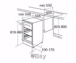 CDA FW253 Integrated Fridge with Icebox under counter built in C60/A59