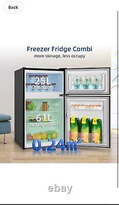 CHiQ 86L Under Counter Fridge Freezer, 25 L Freezer