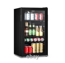 COMFEE 93L Under Counter Beer and Drinks Fridge with 3 Shelves, Reversible