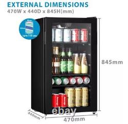 COMFEE 93L Under Counter Beer and Drinks Fridge with 3 Shelves, Reversible