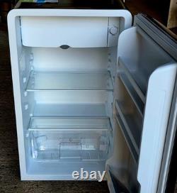 COMFEE' RCD93BL2 Under Counter Black Fridge with Small Ice Box Retro Look