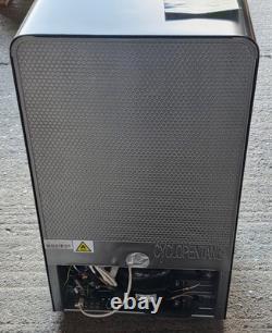 COMFEE' RCD93BL2 Under Counter Black Fridge with Small Ice Box Retro Look