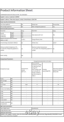 COMFEE RCD93WH2(E) under Counter Fridge, 93L with Cooler Box. COLLECTION ONLY