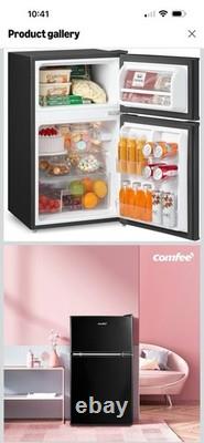 COMFEE' RCT87BL2(E) 87L Under-Counter Double Door Fridge Freezer Compact Small