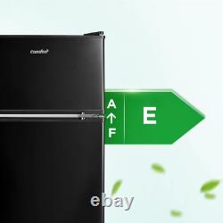 COMFEE' RCT87BL2(E) Under Counter Fridge Freezer, 87L Double Door Small Fridge