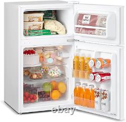 COMFEE' RCT87WH1E Under Counter Fridge Freezer, 87L Small Fridge Freezer with