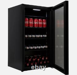 COOKOLOGY 98L Black Under Counter Drinks Fridge 47cm (CBC98BK)