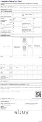 CSF101D4EU, under Counter Fridge, 92L, 7 Temp Settings, Chill Zone, H831 X W474