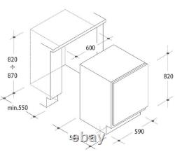 Candy CRU160NEK/N Fully Integrated/Built-in Under Counter Larder Fridge