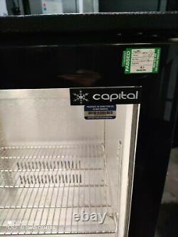 Capital under counter commercial double door glass fridge bottle cooler