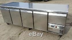 Caravell Under Counter Prep Fridge Commercial Bakery Unit 4doors and one Drawer