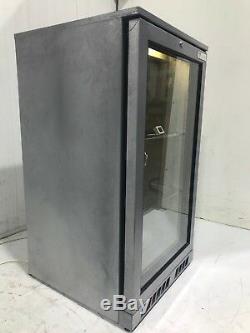 Caravell Under Counter Single Glass Door Drinks Display Fridge Internal Lights