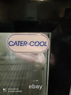 Cater cool Under counter commercial double sdoor glass fridge bottle cooler