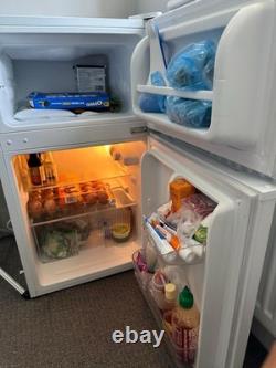 Comfee 87L Mini Fridge Freezer White Under Counter Compact Refrigerator