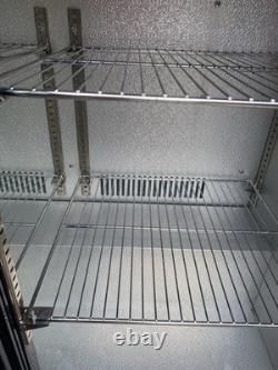 Commercial Double 2 Sliding Door Bar Bottle Cooler Fridge Chiller Beer Wine used