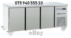 Commercial Stainless Steel Under Counter 3 Door Freezer 6ft wide & Free Deliver