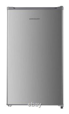 Cookology 88L Under Counter Freestanding Fridge Silver Adjustable Shelves