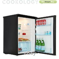 Cookology Black 55cm Freestanding Side-by-Side Undercounter Fridge Freezer Pack