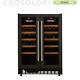Cookology Cwc609bk Black 60cm Dual Zone Wine Cooler 2 Door Undercounter Fridge