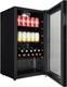 Cookology Drinks Fridge 48cm Under Counter 93l Glass Door Black Bc96bk
