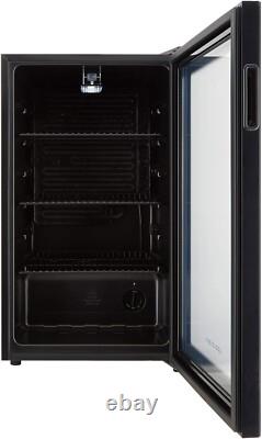 Cookology Drinks Fridge 48cm Under Counter 93L Glass Door Black BC96BK