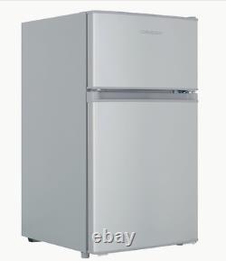 Cookology Fridge Freezer 48cm Freestanding Undercounter 2 Door UCFF87SL Silver