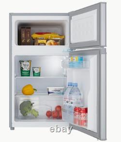 Cookology Fridge Freezer 48cm Freestanding Undercounter 2 Door UCFF87SL Silver