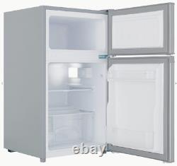 Cookology Fridge Freezer 48cm Freestanding Undercounter 2 Door UCFF87SL Silver