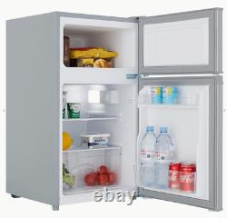 Cookology Fridge Freezer 48cm Freestanding Undercounter 2 Door UCFF87SL Silver