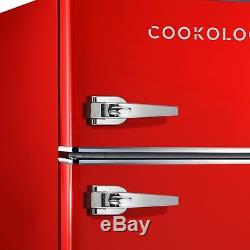 Cookology RETRO86RD 1950's Undercounter Fridge Freezer in Retro Red, 50cm wide