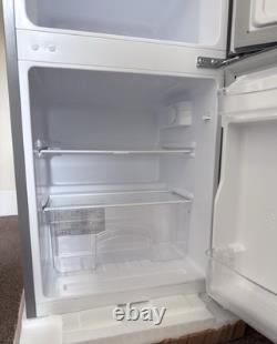 Cookology Silver Fridge Freezer UCFF87SL 47cm Freestanding Undercounter 2 Door