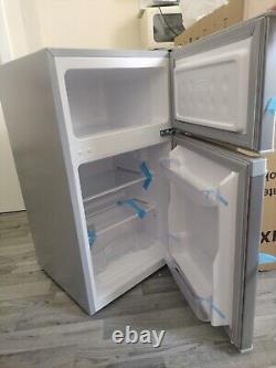 Cookology Silver Fridge Freezer UCFF87SL 47cm Freestanding Undercounter 2 Door