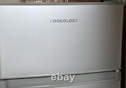 Cookology Silver Fridge Freezer UCFF87SL 47cm Freestanding Undercounter 2 Door