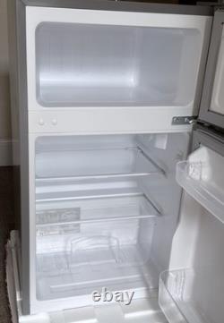 Cookology Silver Fridge Freezer UCFF87SL 47cm Freestanding Undercounter 2 Door