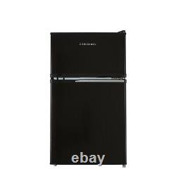 Cookology UCFF87BK 47cm Freestanding Undercounter 2 Door Fridge Freezer in Black