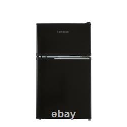 Cookology UCFF87BK 47cm Freestanding Undercounter 2 Door Fridge Freezer in Black
