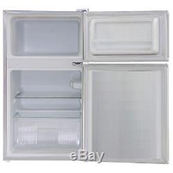 Cookology UCFF87WH 47cm Freestanding Undercounter 2 Door Fridge Freezer in White