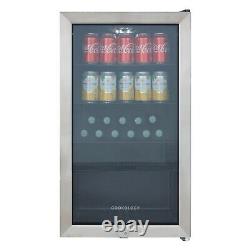 Cookology Under Counter Drinks Fridge 47cm Cooler 105 Cans S/Steel CBC98SS