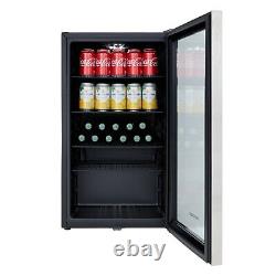 Cookology Under Counter Drinks Fridge 47cm Cooler 105 Cans S/Steel CBC98SS