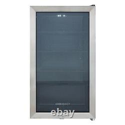 Cookology Under Counter Drinks Fridge 47cm Cooler 105 Cans S/Steel CBC98SS