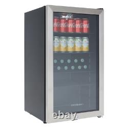 Cookology Under Counter Drinks Fridge 47cm Cooler 105 Cans S/Steel CBC98SS