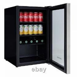 Cookology Under Counter Drinks Fridge 47cm Cooler 80 Cans S/Steel CBC70SS