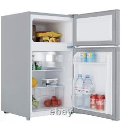 Cookology Under Counter Fridge Freezer 85L 48cm Freestanding Silver UCFF87SL