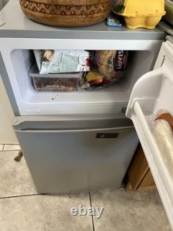 Cookology Under Counter Fridge Freezer 85L 48cm Freestanding Silver UCFF87SL