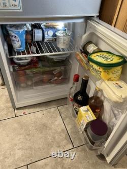 Cookology Under Counter Fridge Freezer 85L 48cm Freestanding Silver UCFF87SL